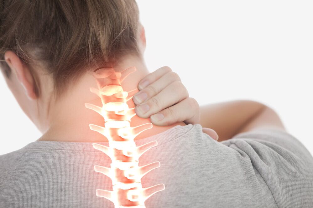 Neck pain in osteochondrosis