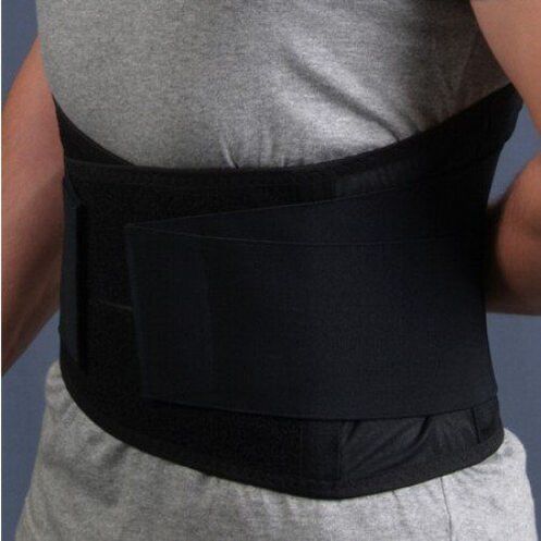 Fixation belt for the lower back in osteochondrosis