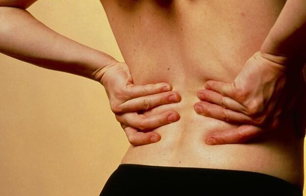 pain in the lumbar region